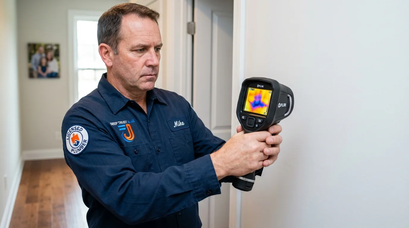 Thermal imaging leak detection by Johns Plumbing LLC in Vancleave